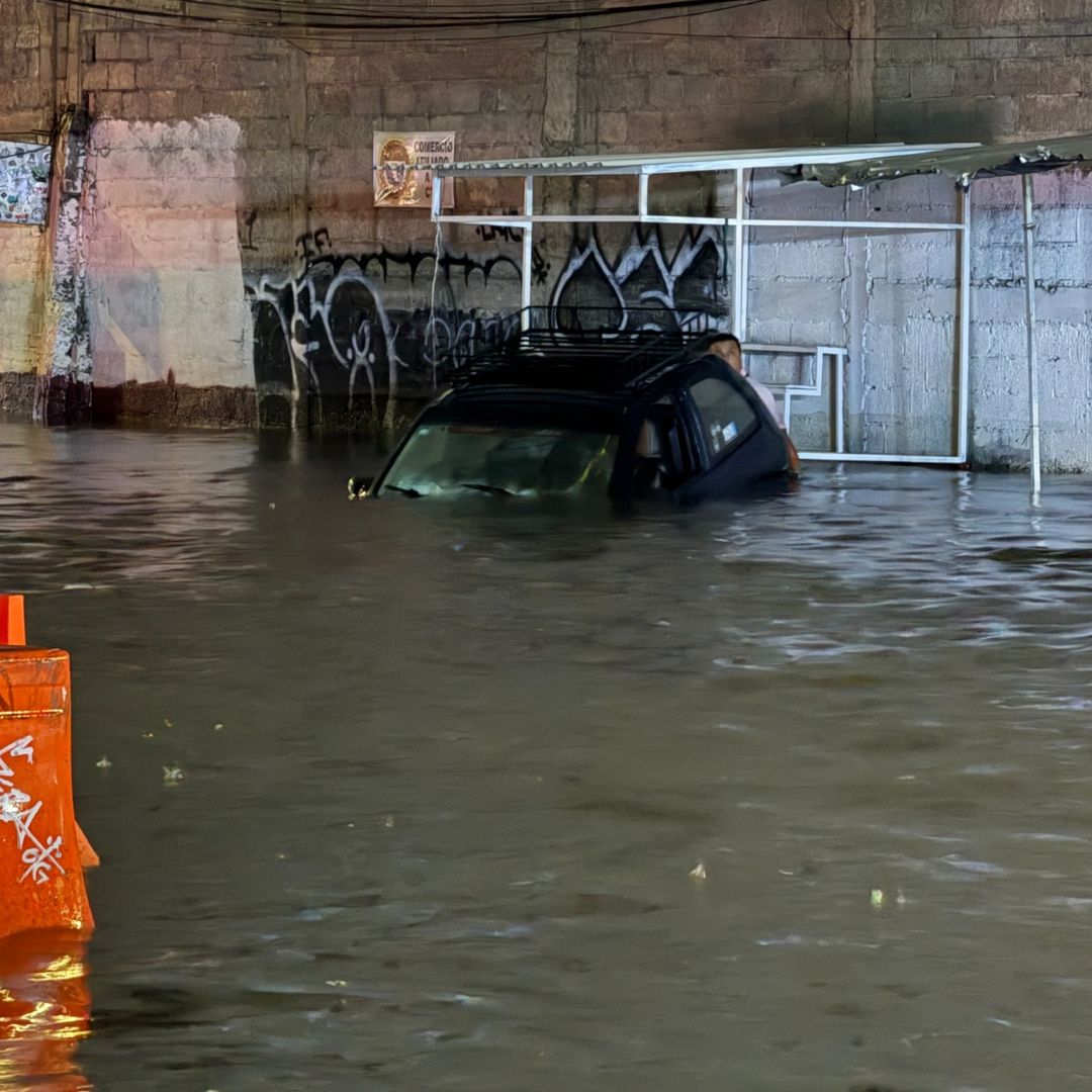 Inundación en la México - Puebla